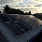 solar panel installed on roof