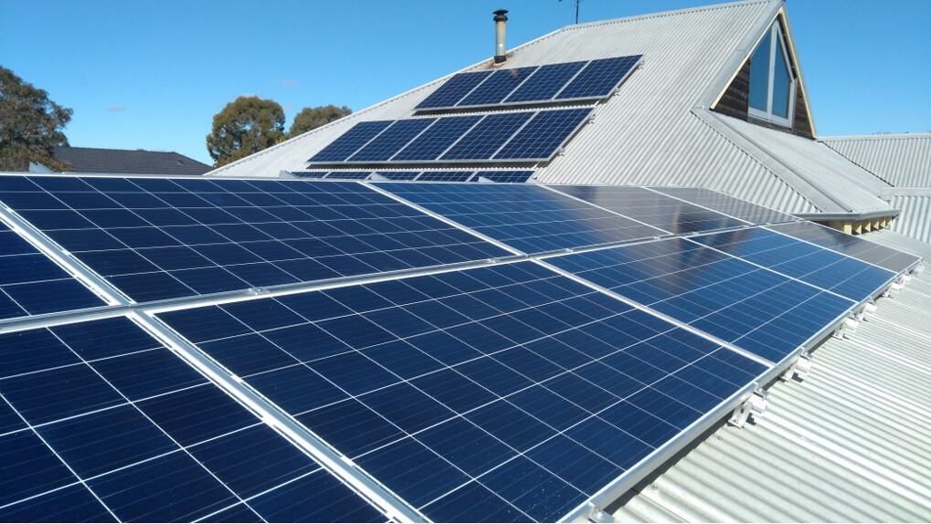 solar panels installed on residential home roof